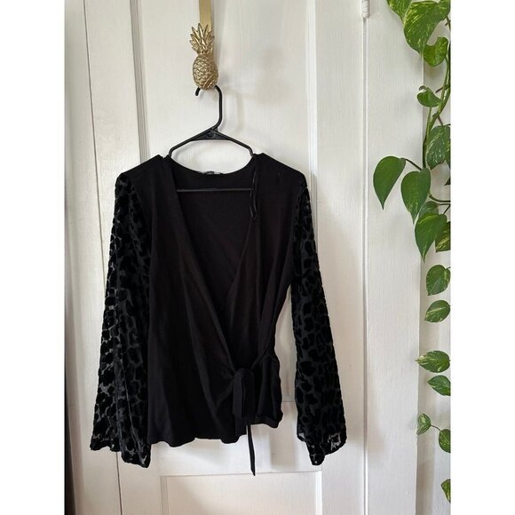 INC Women’s size Medium Black blouse - Picture 1 of 7